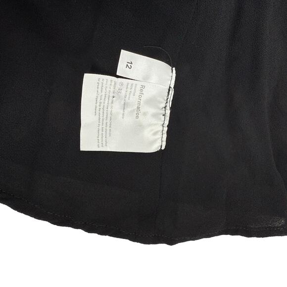 Reformation Violette Fiesta Mini Dress Polka Dot Colorful Fit & Flare Size 12 - Picture 9 of 9